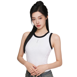 千奈美 女款竖肌理纹背心 显瘦时尚可外穿内搭打底运动跑步内衣