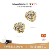 EMPORIO ARMANI 女士耳钉2026新款金色幸运结耳钉送女生老婆礼物EGS3426710