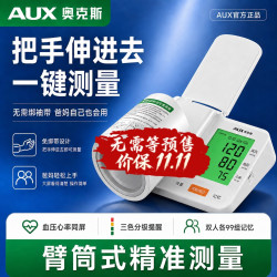 奥克斯 臂筒式电子血压计仪家用医用级高精准监测量高血压仪器械智能语音 BSX-6C102（伸手即测丨充电款）