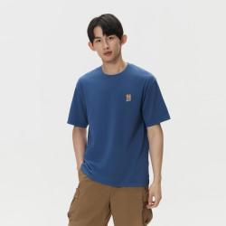 KOLON SPORT 短袖T恤男女同款图案印花半宽松户外休闲衣