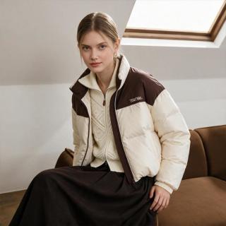 TEENIE WEENIE 女羽绒服小熊女装时尚简约鸭绒羽绒服冬季保暖短款羽绒衣外套
