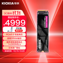 铠侠 4TB SSD固态硬盘 NVMe M.2接口 EXCERIA PRO G2 VE10 系列（PCIe 5.0 产品)