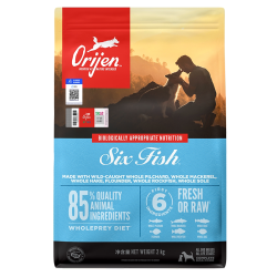 Orijen 渴望 六种鱼狗粮进口成幼犬靓毛美肤犬粮11.4kg系列