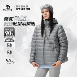 骆驼 轻薄排骨羽绒服736CR28033
