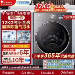 小天鹅 小乌梅3.0高奢 滚筒洗衣机 TG12VE40PRO 12KG
