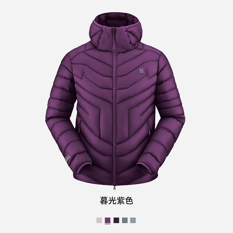 天石 鹅铠甲1000蓬连帽排骨鹅绒服 GD915 黑色 M