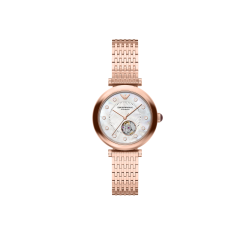 EMPORIO ARMANI Armani阿玛尼手表白月光精致镂空机械女表AR60096