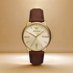 EMPORIO ARMANI Armani阿玛尼手表商务复古轻奢男士腕表AR11610