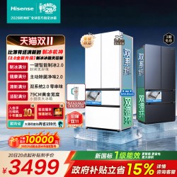 海信 BCD-509E5SFZSD 自动制冰零嵌入法式多门冰箱