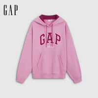 Gap 双十一购物狂欢 撞色logo刺绣加绒连帽卫衣