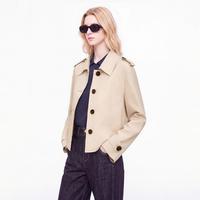 DKNY 早秋翻领肩章单排扣小个子通勤短外套