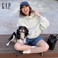 Gap 潮流运动半拉链连帽宽松卫衣