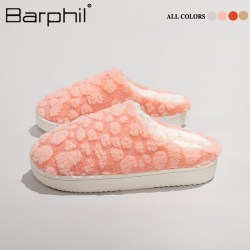 Barphil 福利拖鞋秋冬新款拖鞋女情侣款包头软底毛毛拖鞋女