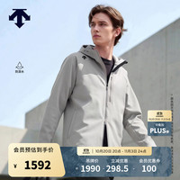 迪桑特 综训运动休闲男士防泼水薄绒梭织连帽外套新品 GY-灰色 S