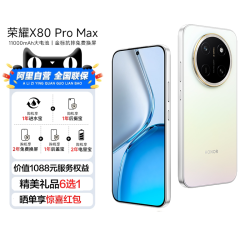 荣耀 X80 Pro Max 5G智能手机11000mAh大电池荣耀绿洲护眼屏IP69防水