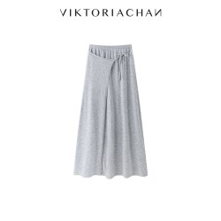 VIKTORIACHAN 26/27秋冬成衣系列新品 不规则上衣围裹半裙针织套装