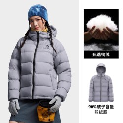 骆驼 女装短款羽绒服冬季2026新款90绒防风御寒保暖连帽面包服外套