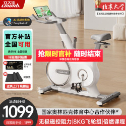 立久佳 动感单车家用自发电智能调阻运动健身器材室内自行车X-POWER/8KG飞轮组/无需插电