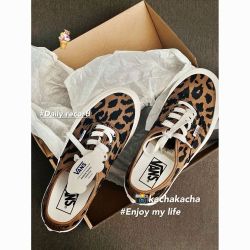 VANS 万斯 Style 44 休闲 防滑耐磨 轻便透气情人节限定/豹纹印花