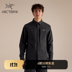 始祖鸟 CRONIN COTTON OVERSHIRT 男子 长袖衬衣 Black/黑色 M