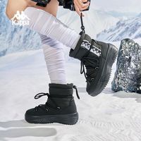 Kappa雪地靴女加厚保暖户外短筒棉靴子2026冬季厚底防滑耐磨棉鞋