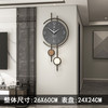 艾格辰 轻奢创意免打孔挂墙时钟