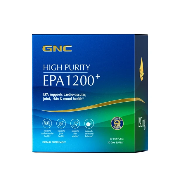 健安喜 EPA1200 高纯度鱼油 60粒*1盒