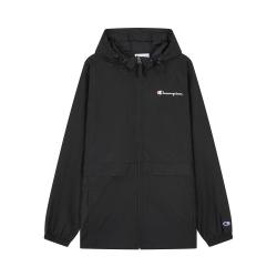 Champion 男女同款轻薄连帽夹克外套 黑色 M