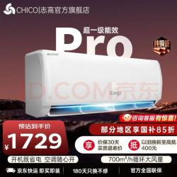 志高 空调大1匹/1.5匹 新一级能效变频冷暖超节能超省电静音 iCongo 01 一级能效 1.5匹 极速冷暖Pro