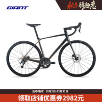 捷安特 全新十代TCR ADV 3碳纤维20速轻量竞技弯把公路车 闪耀灰/月球岩灰 700C×445MM S 165-175cm
