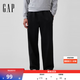 Gap 2026秋新品百搭松紧腰宽松阔腿裤休闲长裤美版