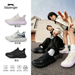 Slazenger 百年轻奢品牌新款户外百搭跑鞋枫途W17 墨黑灰（四季款） 42 260