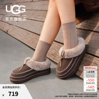 UGG 圆头厚底一脚蹬懒人毛毛鞋 1158258