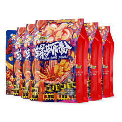 好欢螺 方便速食米粉螺狮粉 加辣加臭400g*5袋+小龙虾味225g*1袋