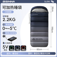 北山狼 户外成人睡袋2.2kg加热款