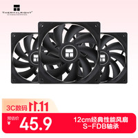 利民 TL-C12C 120mm 机箱散热风扇 3个装
