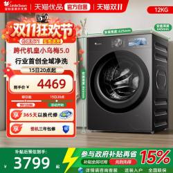 小天鹅 12KG大容量小乌梅5.0高奢洗烘一体机 TD12K60
