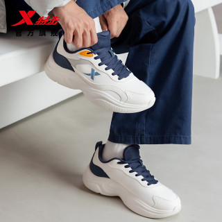 特步（XTEP）星晴休闲鞋男鞋秋季百搭轻便运动鞋脚长25cm(新法码40.5)