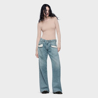 Maison Margiela MaisonMargiela马吉拉经典低腰阔腿直筒露袋牛仔长裤子
