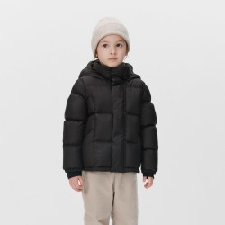 保姆鹅 儿童羽绒服短款连帽聚暖童装男女童防风御寒加厚冬季外套
