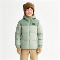 361° 儿童羽绒服 冬季男中大童连帽加厚防风保暖外套 绿150（小程序端）