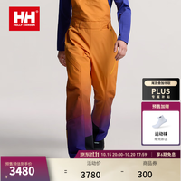 HELLY HANSEN , H/H海丽汉森hh26冬中性款单板背带款滑雪裤 极光橘色 S