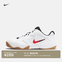 耐克 男子缓震网球鞋秋冬运动训练支撑NIKE COURT LITE 2 AR8836 102白色/激光红/铁架黑/麦黄 38.5