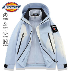Dickies 冲锋衣男士外套秋冬三合一运动户外夹克男防风防泼水登山旅游穿搭