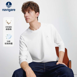 navigare 意大利小帆船通勤莫代尔圆领长袖T恤男