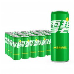 雪碧 檀健次代言雪碧碳酸饮料汽水 330ml*24罐