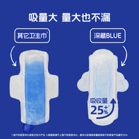 她研社 深藏blue卫生巾日用240mm10片超薄瞬吸透气姨妈巾京东自营