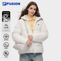 斐乐 舒芙蕾羽绒服 | FILA 情侣韩系保暖外套26冬季新款男女面包服 牧筠白-IV S 165/88A/S