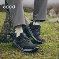 PLUS会员：ecco 运动鞋男 26年秋冬新款减震城市通勤户外鞋 奥途824364 黑色82436451562