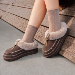 UGG 圆头厚底一脚蹬懒人毛毛鞋 1158258